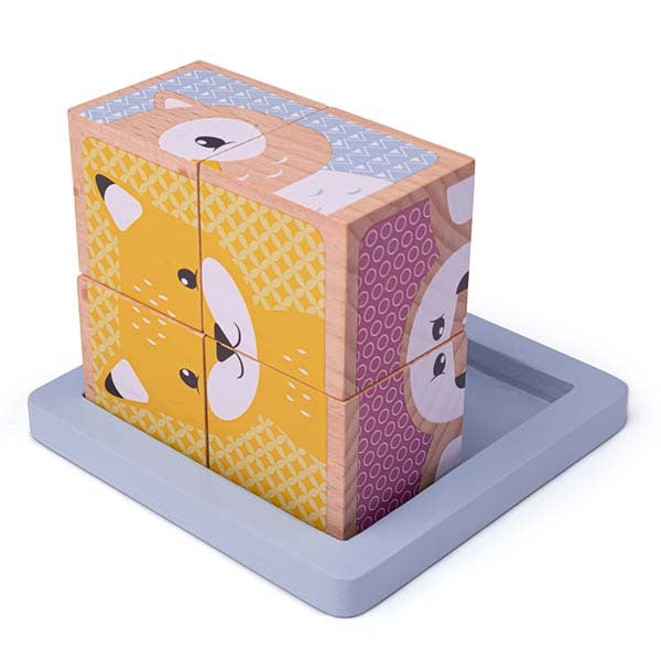 Bigjigs Toys Woodland Cube Puzzle GOODS Superdrug   