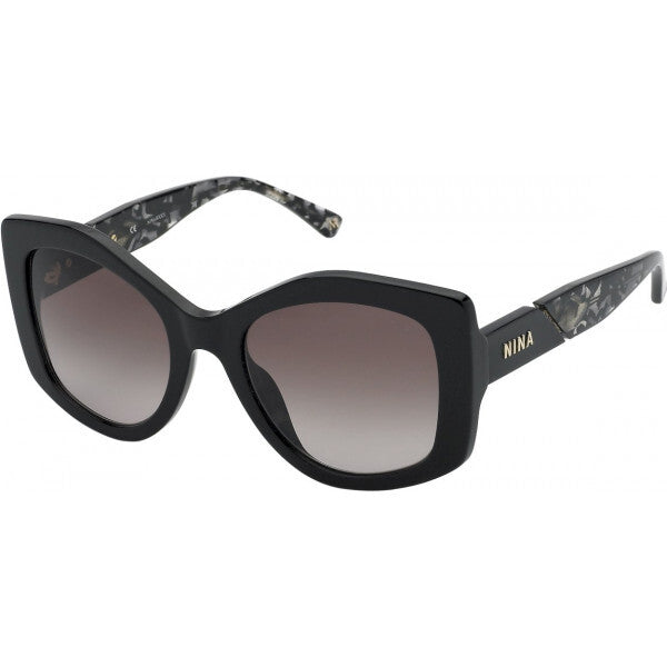 Nina Ricci sunglasses SNR317 black acetate frame, imported from the UK