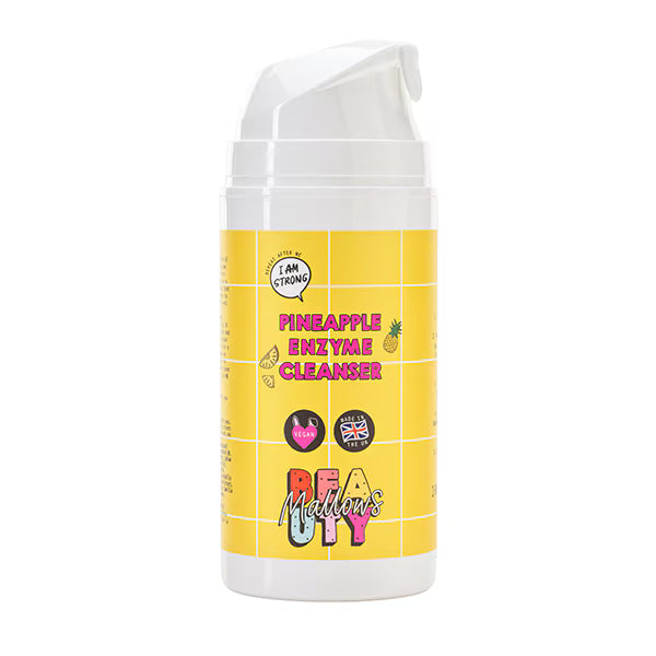 Mallows Beauty Pineapple Gel Cleanser 100g, imported from the UK