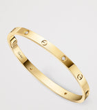 Cartier medium yellow gold and diamond LOVE bracelet, imported from the UK