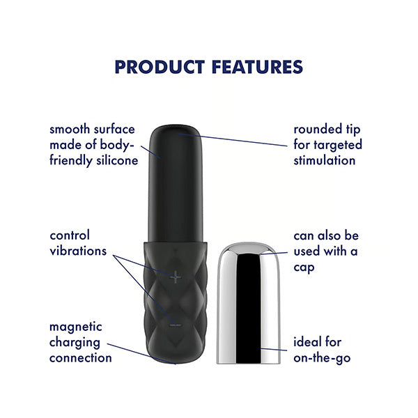 Satisfyer Mini Sparkling Darling vibrator chrome (British brand)