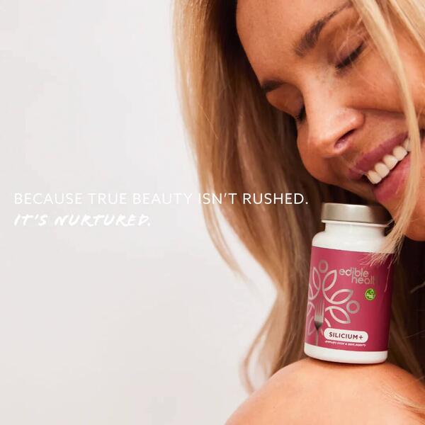 Edible Health Silicium+ beauty supplement 30 capsules, imported from the UK
