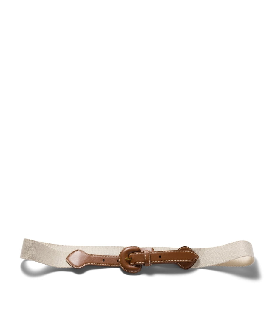 Miu Miu leather-cord belt with calfskin buckle, UK version