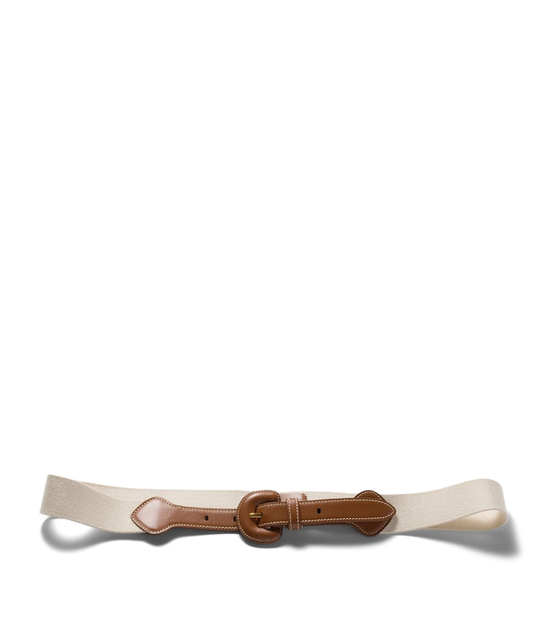 Miu Miu leather-cord belt with calfskin buckle, UK version