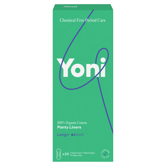 Yoni Organic Cotton Panty Liners Long x20 feminine care Sainsburys   