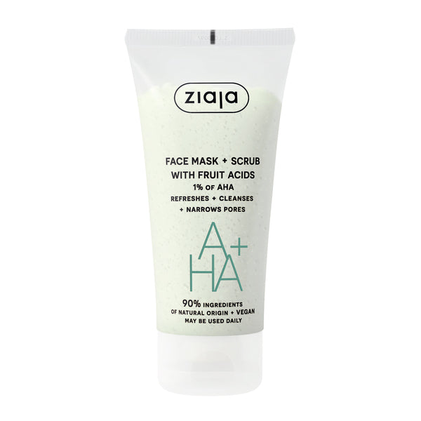 Ziaja Face Mask and Scrub with Fruit Acids 55ml (British brand)