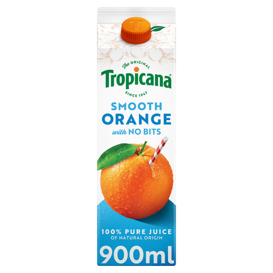 Tropicana Pure Smooth Orange Fruit Juice 900ml All chilled juice Sainsburys   