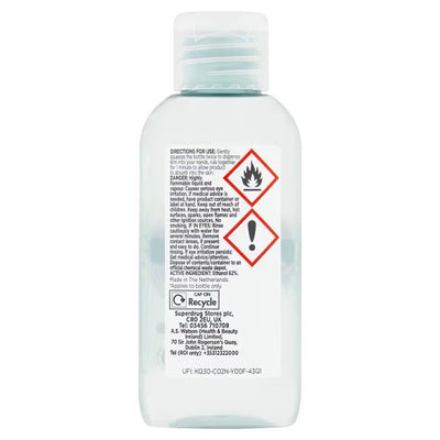 Gel désinfectant antibactérien sensible Superdrug 50ml