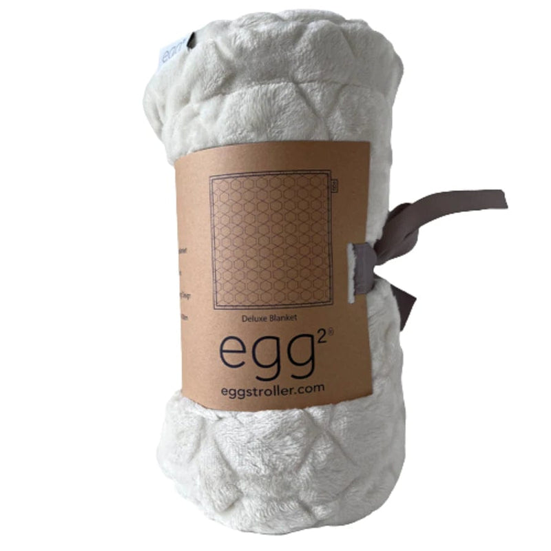 egg Deluxe Blanket Cream baby blanket, imported from the UK