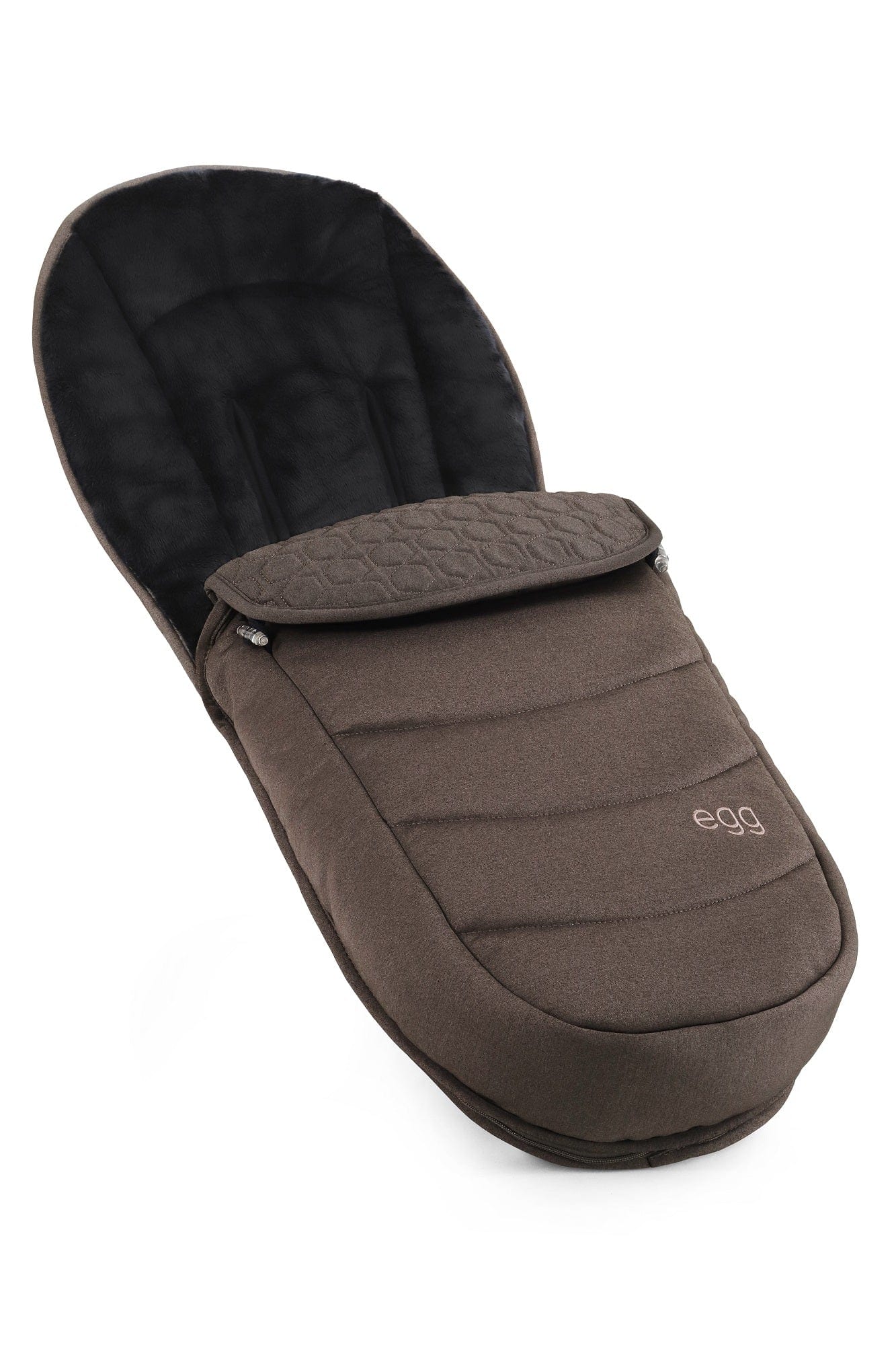 eggZ Footmuff Chocolate Velvet, imported from the UK