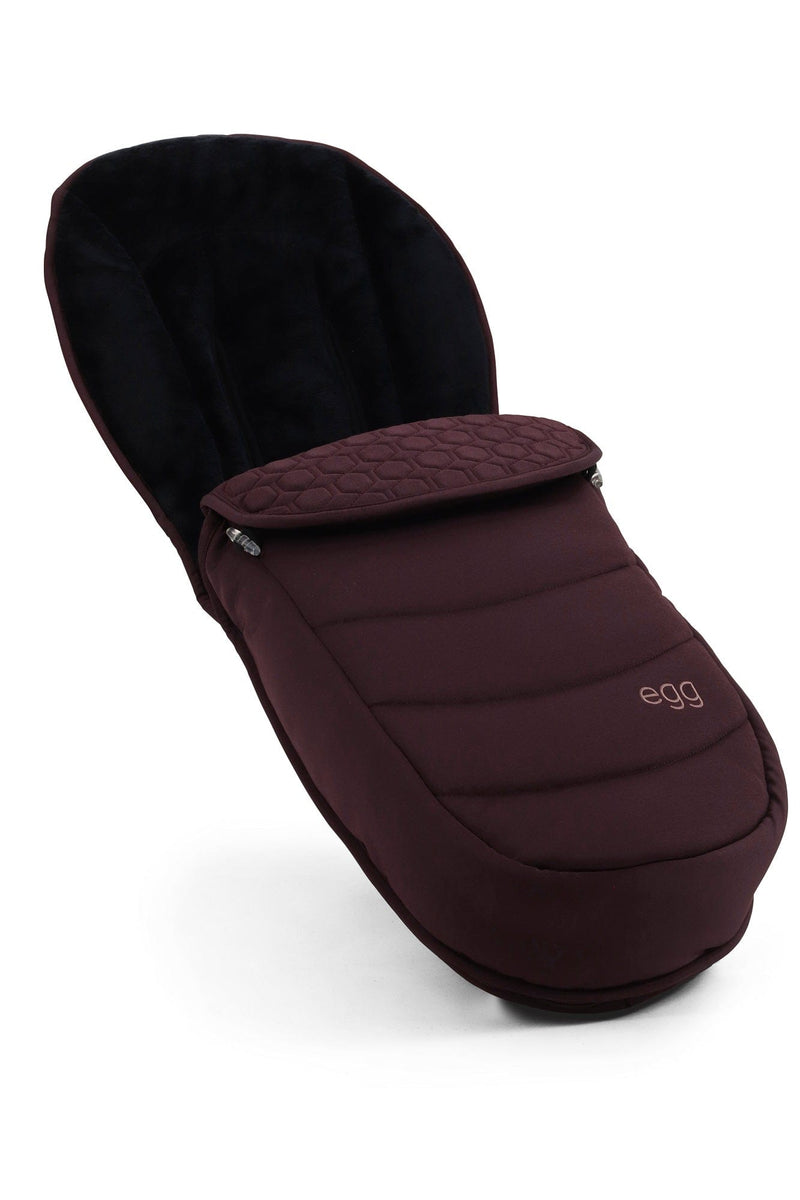 eggZ footmuff in Mulberry for baby pushchairs, British brand