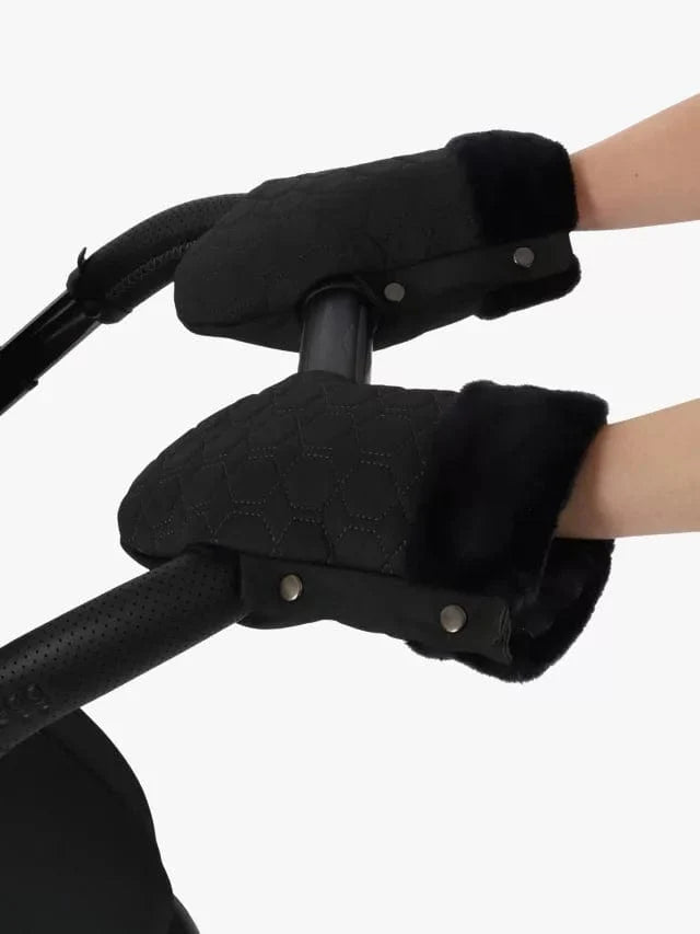 Egg 3 handmuff for pushchair in Black Olive - British product