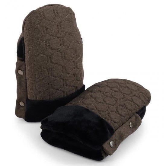 Egg handmuff Chocolate Velvet for Egg 3 pushchair (British brand)