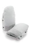 Egg 3 Handmuff in Houndstooth Silver, imported from the UK