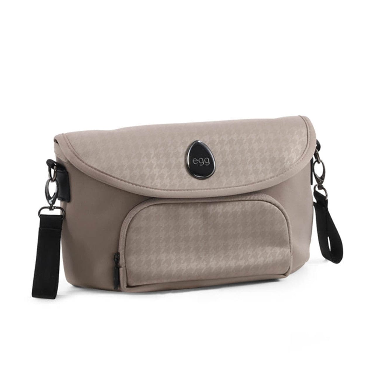 Egg Organiser Houndstooth Almond stroller bag, imported from the UK