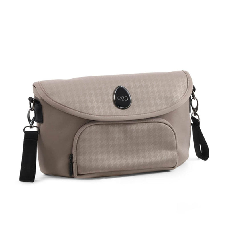 Egg Organiser Houndstooth Almond stroller bag, imported from the UK