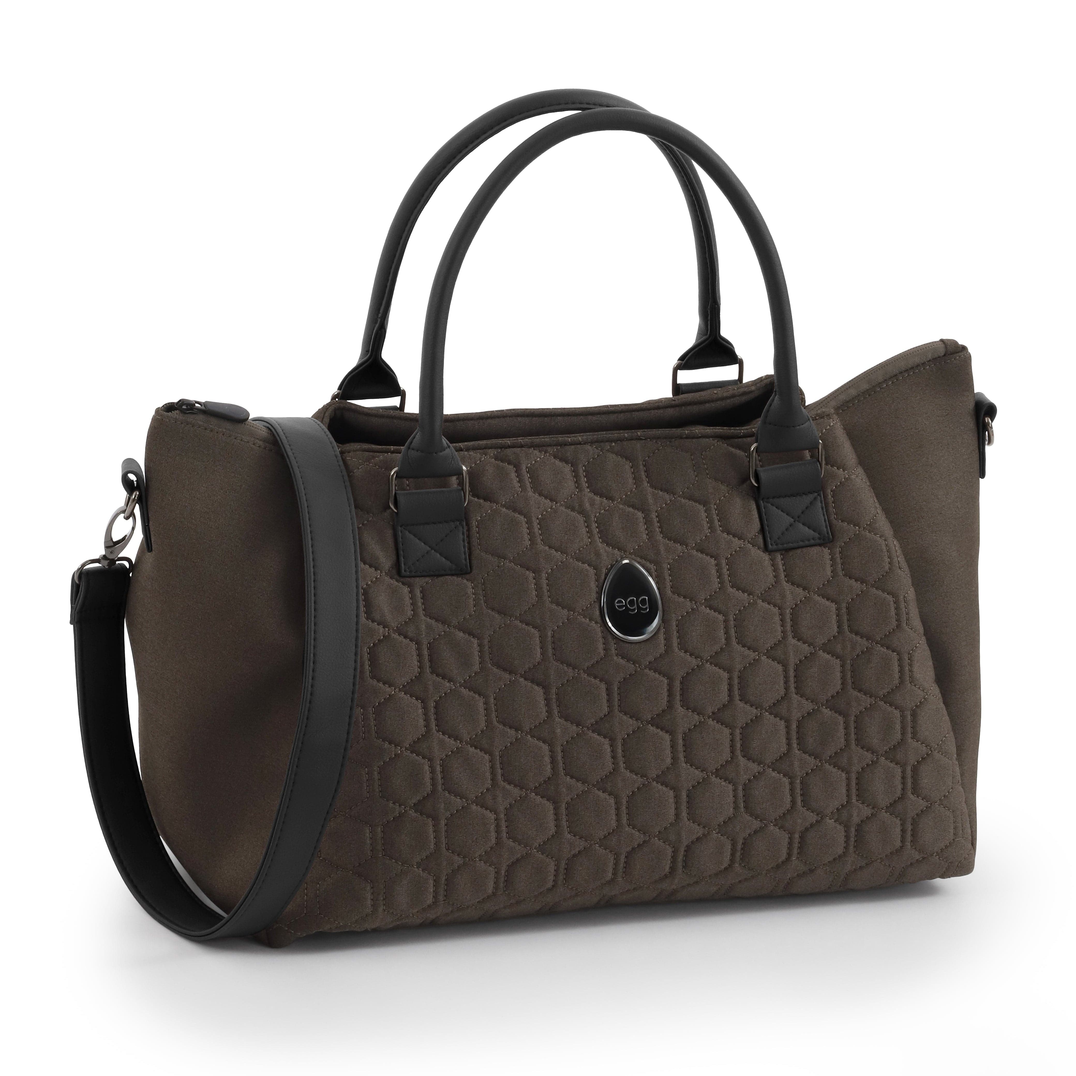 egg 3 overnight bag in chocolate velvet, imported from the UK