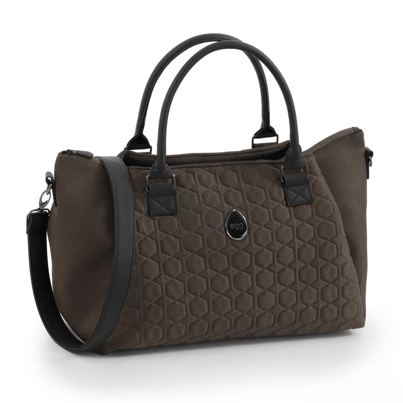 egg 3 overnight bag in chocolate velvet, imported from the UK