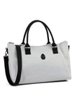 egg Overnight Bag Houndstooth Silver (British brand)
