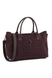 egg overnight bag in Mulberry with changing mat, imported from the UK
