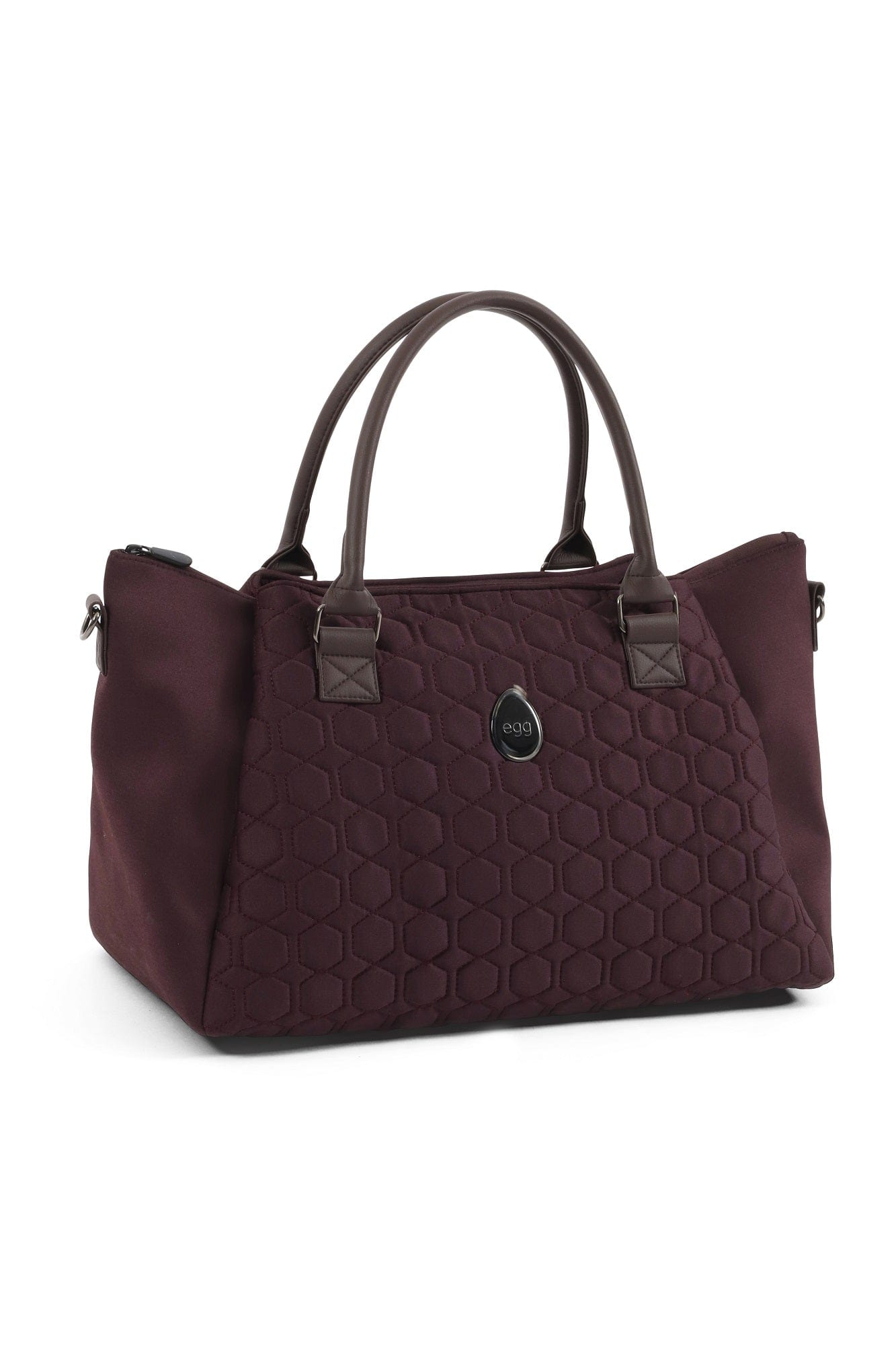 egg overnight bag in Mulberry with changing mat, imported from the UK