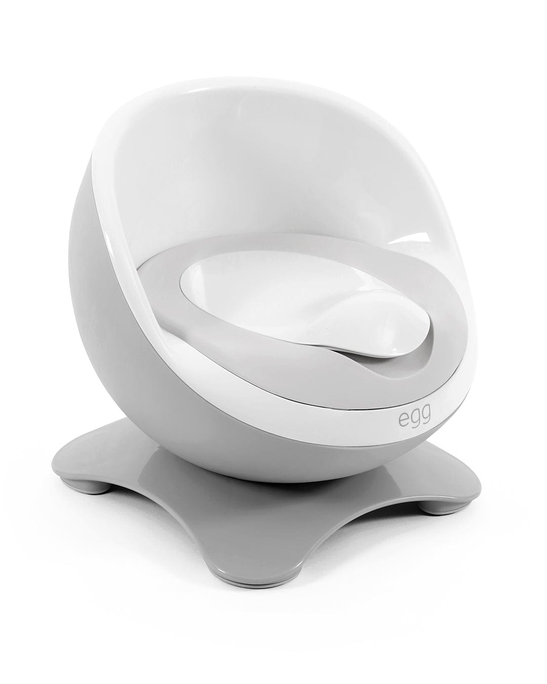 Egg Eggloo potty in grey for toddler toilet training, UK version