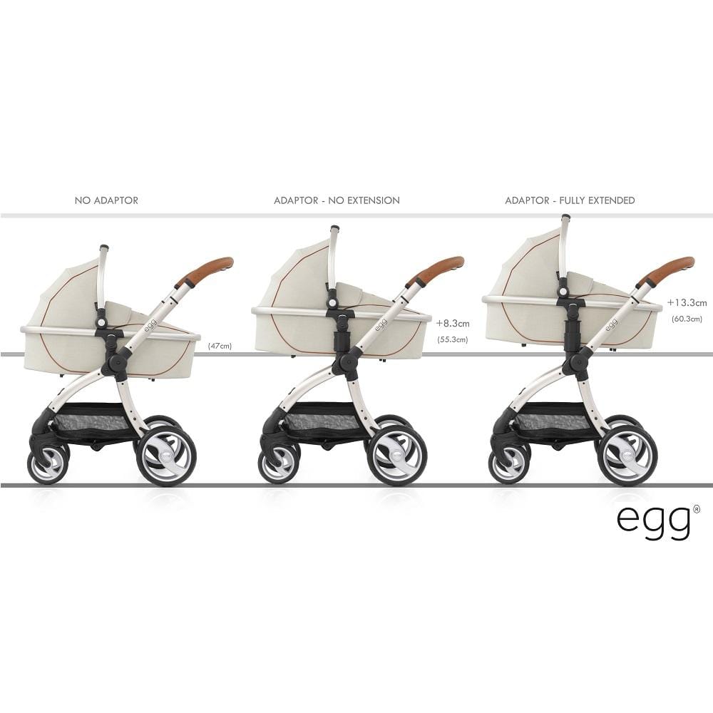 Egg adjustable height adaptors for carrycot, UK version