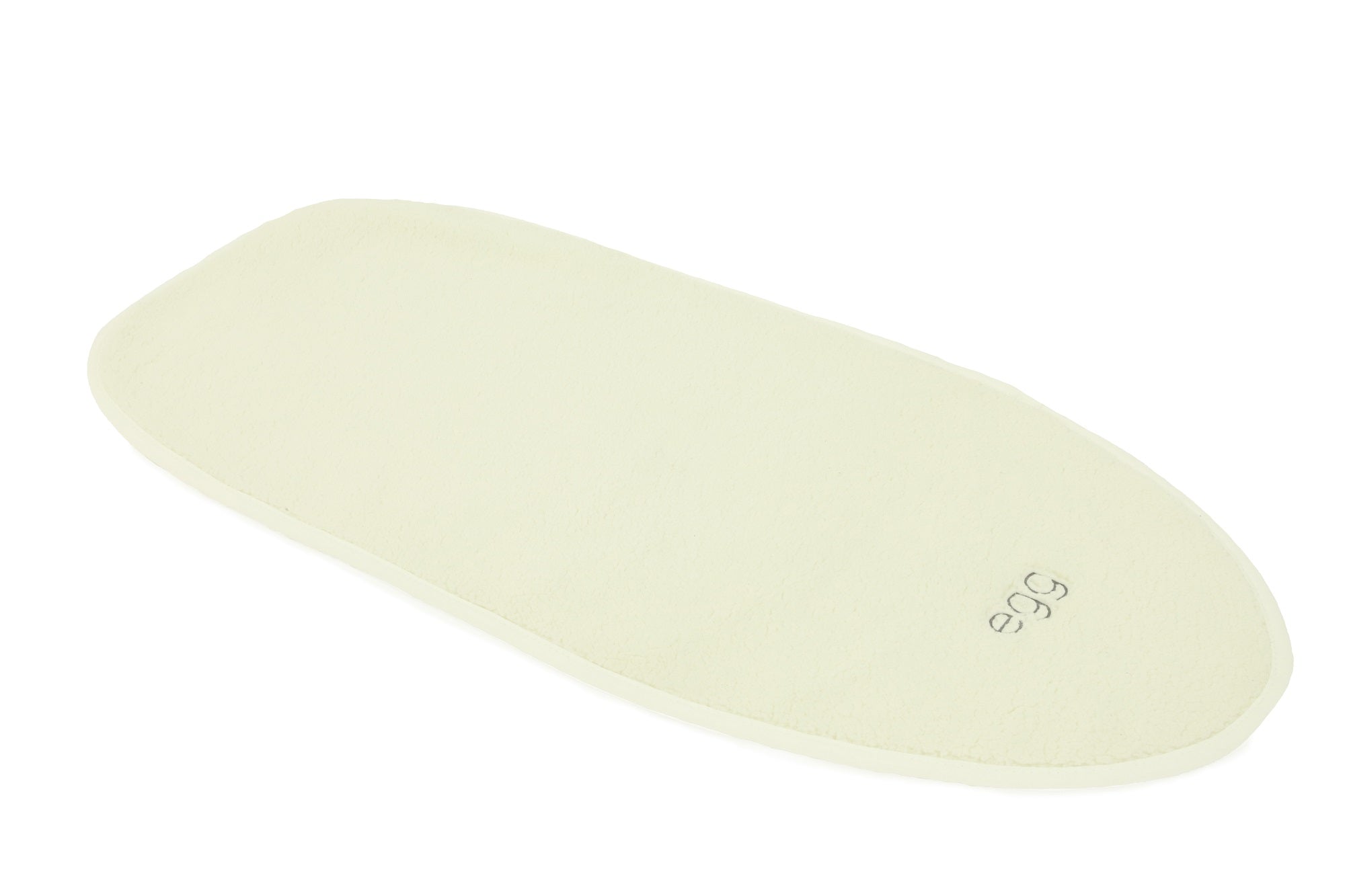Egg carrycot sherpa mattress topper in cream, UK version