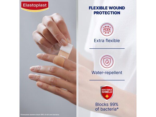 Elastoplast Fabric Extra Flexible &amp;amp; Breathable, 40 Plasters