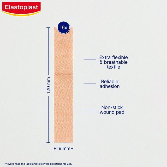 Elastoplast Finger Strips Extra Fleixble Plasters 16s   16 per pack