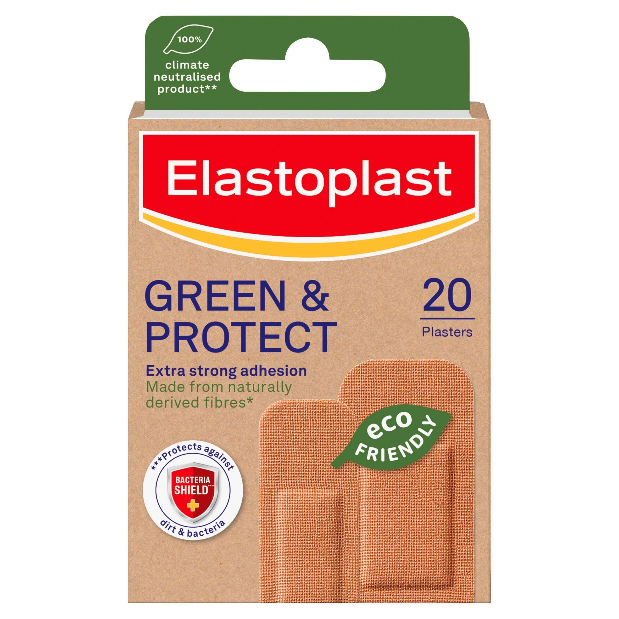 Elastoplast Green &amp;amp; Protect Plasters x20