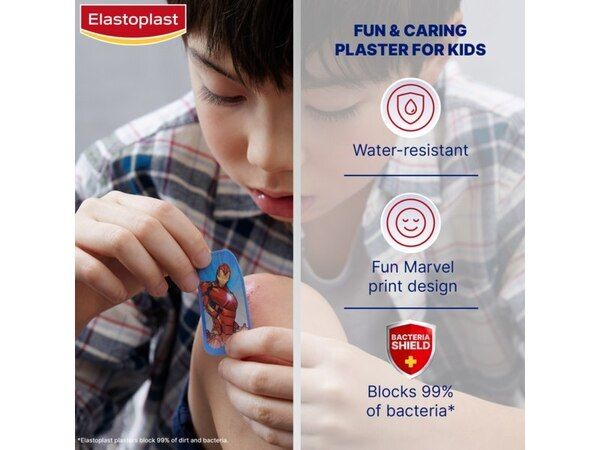 Elastoplast Marvel Avengers Painless Kids, 20 Plasters