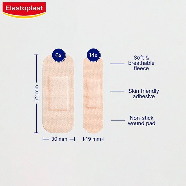 Elastoplast Sensitive Plasters Multi Tone Light   20 per pack