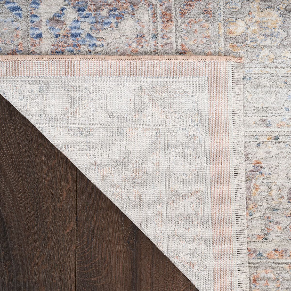 Elegant Heirloom Ivory &amp;amp; Rust Patterned Rug in 2 Sizes