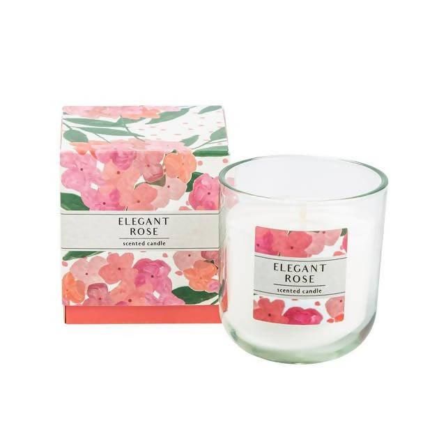 Elegant Rose Boxed Candle