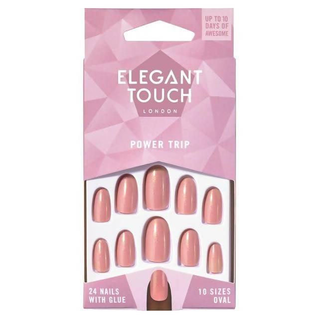 Elegant Touch Polish Power Trip 24 Pack Nails 10 Sizes