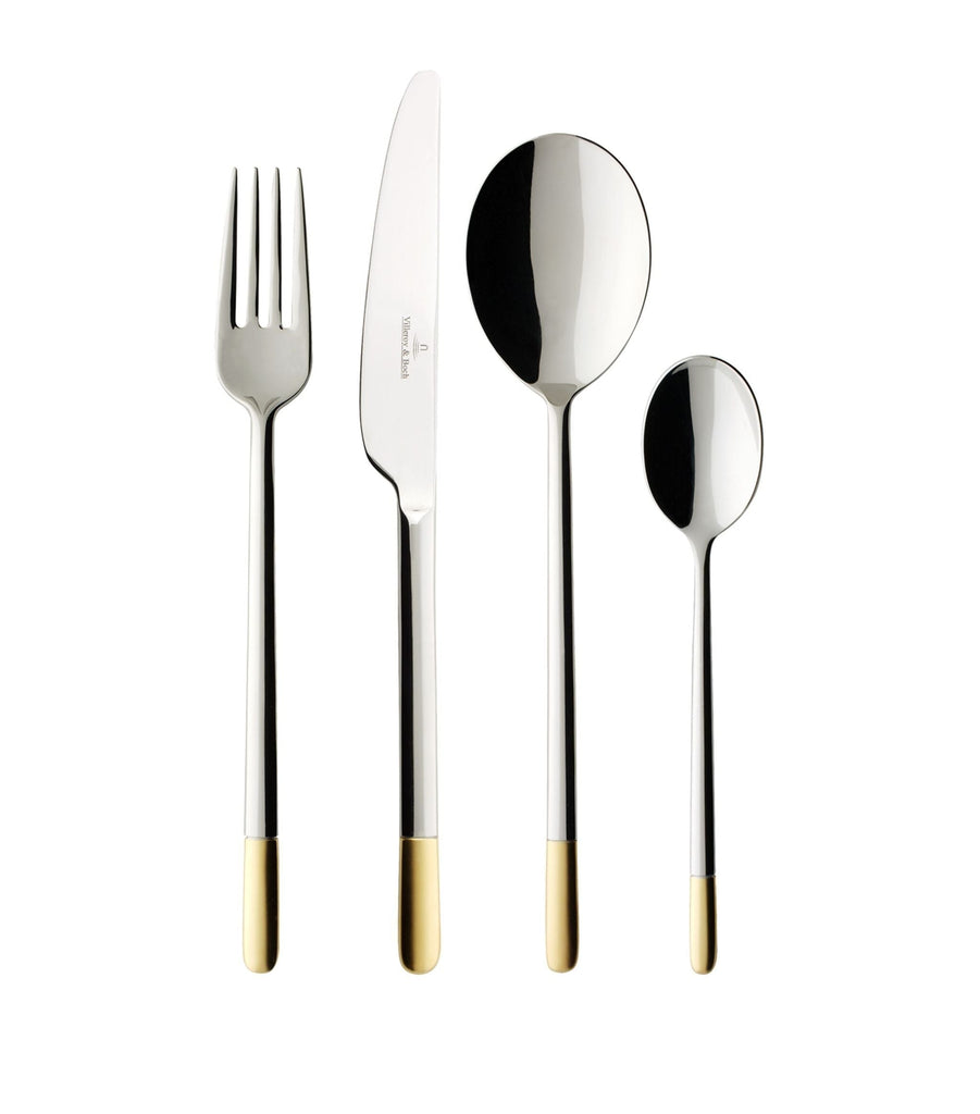 Ella Partially Gold Plated Cutlery Set (24 pcs)