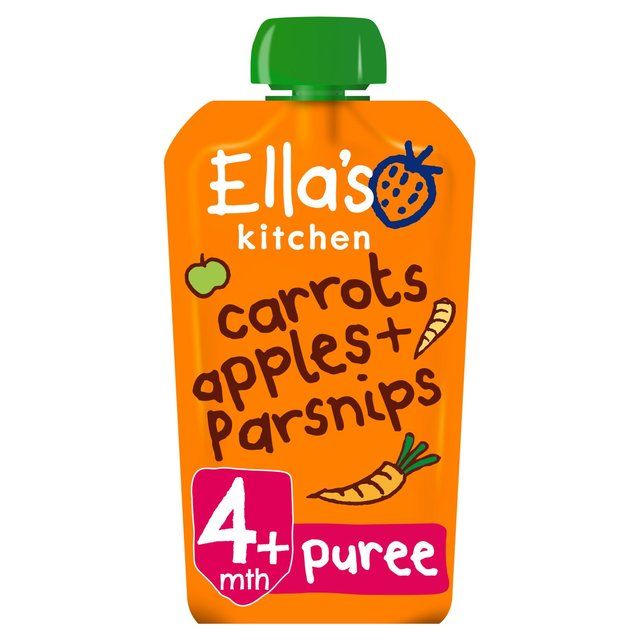 Ella's Kitchen Apples Carrots & Parsnips Baby Food Pouch 4+ Months   120g