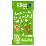 Ella's Kitchen Cheese &amp;amp; Leek Organic Crunchy Wheels, 12 mths+ Multipack