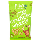 Ella's Kitchen Cheese &amp;amp; Leek Organic Crunchy Wheels, 12 mths+ Multipack