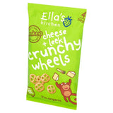 Ella's Kitchen Cheese &amp;amp; Leek Organic Crunchy Wheels, 12 mths+ Multipack