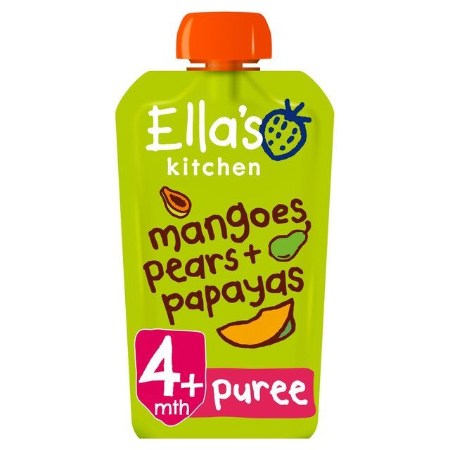 Ella's Kitchen Mangoes Pears & Papaya Baby Food Pouch 4+ Months   120g