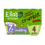 Ella's Kitchen Organic Apple and Cinnamon Crumble Pudding Baby Dessert Pot Multipack 7+ Months 4x80g