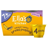 Ella's Kitchen Organic Banana Bread Pudding Baby Dessert Pot 7m+   4 x 80g