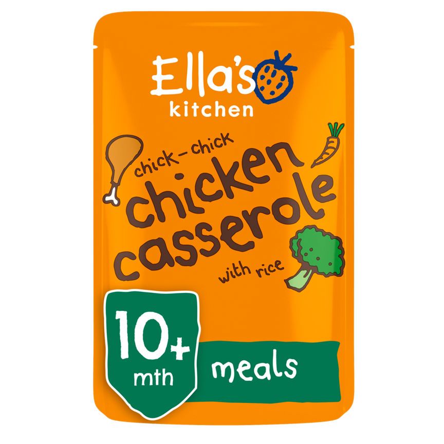 Ella's Kitchen Organic Chicken and Rice Casserole Baby Pouch 10+ Months