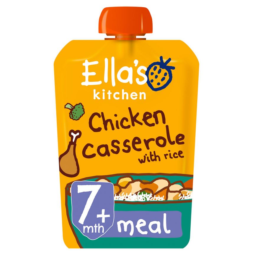 Ella's Kitchen Organic Chicken and Rice Casserole Baby Pouch 7+ Months