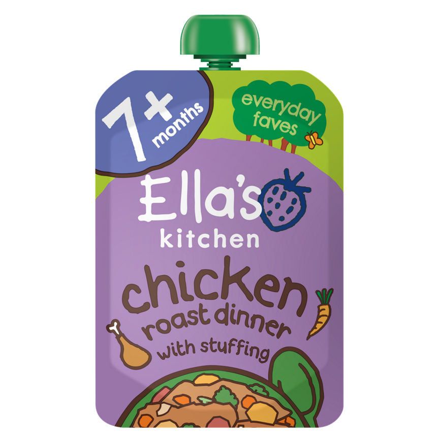 Ella's Kitchen Organic Chicken Roast Dinner Baby Pouch 7+ Months