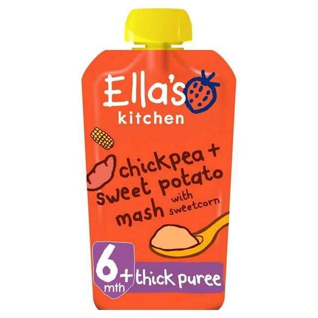 Ella's Kitchen Organic Chickpea & Sweet Potato Baby Pouch 6+ Months 120g