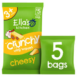 Ella's Kitchen Organic Crunchy Cheesy Pea Crisps Kids Snack Multipack 3+ Years 5x10g