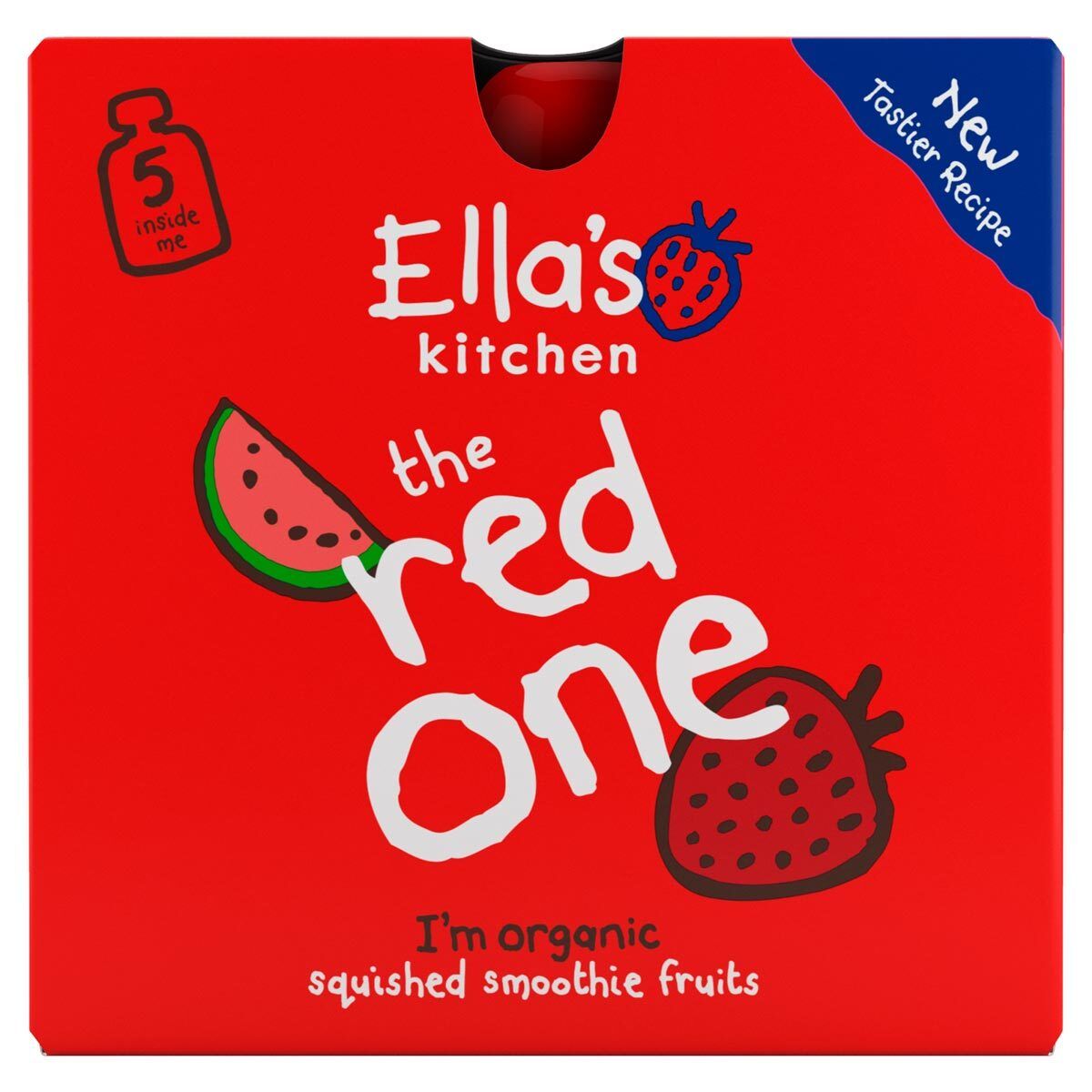 Ella's Kitchen Organic Fruit Smoothie Pouches, 25 x 90g